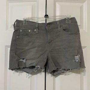 Grey Levi’s Jean Shorts